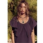 Free People  Lynne Midi Dress in Elderberry Size Small NWT Western Bohemian Fall Photo 3
