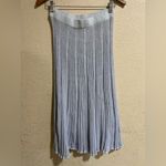 Rebecca Taylor  purple shimmer ribbed knit circle midi skirt SAMPLE S Photo 5