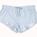 Free People NWOT Movement Shape Shifter Metallic Blue Shorts Medium Photo 0