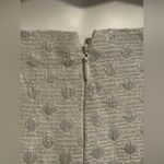 Ann Taylor Factory Ivory W Silver Vertical Strips & Dots SZ 2 Great Condition Photo 4