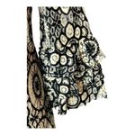 Taylor Black And Ivory Crochet Lace Long Bell Sleeve Fit And Flare Dress Size 4 Photo 4