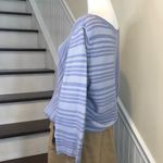 Habitat  Purple Woven 3/4 Sleeve Crewneck Sweater Sz XL Photo 2