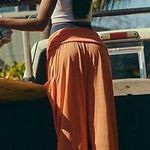 NEW  Movement X Free People Victory Harem Pants Orange Medium Comfy Photo 1