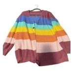 pastel rainbow stripe sweater Size XL Photo 0