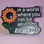Inspirational Orange Flower Be Kind Scatter Pin Photo 1