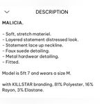 KILLSTAR - Malicia Lace-Up Top (Medium) NWOT Photo 3