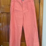 Maeve By Anthropologie The Colette Coral Wide Leg Linen Pants Sz 31 Photo 1