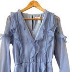 Anthropologie Hutch Long Sleeved Frilled Romper Sky Blue Size M NEW Photo 5
