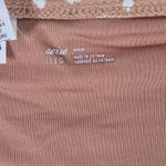 Aerie  Bikini Bottoms Tan White Speckle Textured Swimsuit Size L Photo 5