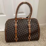 Vegan Leather Brown Handbag With Wallet Photo 7