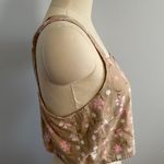BP x Nordstrom Rack Floral Crop Top- Linen- Tan- Size XL- NWOT Photo 3