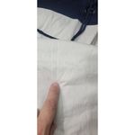 Patriots Size L 100% Cotton Lace Up VNeck Long Sleeve Tee Blue Size L Photo 5