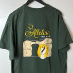 Urban Outfitters Jesus is Alive T Shirt Vintage Y2K Extra Large XL Green Graphic Tee Photo 5