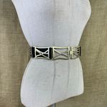 Chico's Vintage Chico’s Black And Gold Stretch Belt 35-42 Inches M-Lrg Photo 0