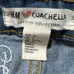 H&M Coachella Daydreamer Star Button Up Shorts Raw Hem Women’s Size 6 Raw Hem Photo 1