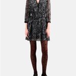 The Kooples - Size Medium US 6 FR 2 - 3/4 Length Sleeve Dress Black & White SO Photo 4