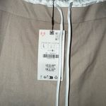 ZARA NWT (LG) Beige Wide-Leg Trouser Pants w Draw String Photo 6