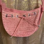 Free People  Cabana Vintage Pink Woven Crossbody Purse NWOT Photo 1