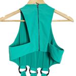 Halston Heritage  Green Cutout Wide Leg Jumpsuit Size 0 Photo 5