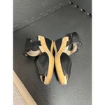 Dansko Charlotte Leather Black Cork Wedge Sandals EU 36 US 5.5-6 Photo 2