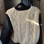 ASTR The Label Knitted Leather Jacket Photo 1