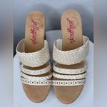 Jellypop Cream Woven Strap Wedge Sandals Memory Foam Size 8(B95) Photo 5