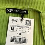ZARA Lime Green Ribbed Bodysuit- NWT Photo 4