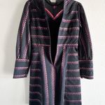 Sandro Sibel Floral Jacquard Mini Dress Lace Mock Neck Metallic Size 1 Small Photo 9