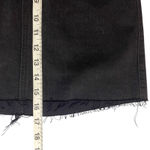 Hollister Ultra High-Rise Mini Pencil Skirt Women's Size 1 Black Denim Raw Hem Photo 4