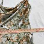 Utnisan M Floral Satin Slip Dress Cowl Neck Maxi Coquette Summer Sexy Wedding Green Size M Photo 9