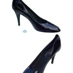 Donald Pliner Black Antique Patent Leather Shoe New Pump Flexible Sole NWT $275 Size 10 Photo 1