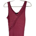 Komarov Sz XS/S Women's Mauve Pink Vneck Pleated Skirt Sleeveless Maxi Dress Photo 2