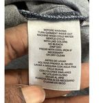 Anne Klein  1/4 Zip Pullover Chambray Top Blouse 3/4 Sleeve Blue Measures As Sz L Photo 7