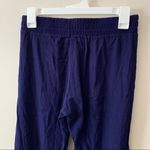 Monrow Blue Crepe Pull On Pants Rayon Jogger Photo 6