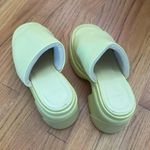 Jeanasis Boutique Neon Yellow Chunky Heels Photo 4