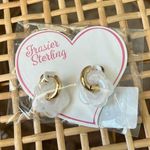 Frasier Sterling Flower girl Hoops in Coconut Photo 0
