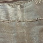 Cache  Suede Pants with Hand Crochet Peekaboo Insert at Bottom Camel Tan Sz 2 Photo 6