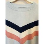 Spiritual Gangster Stripes Block Sweater in Blue Women's Cotton & Cashmere sz S Photo 3