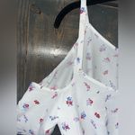 Hippie Rose  White Floral Cold Shoulder Peplum Top Summer Romantic‎ Blouse M A58 Photo 1