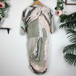 NWT Sovere Molten Cotton Mini Dress in Green Pink Size Small Photo 4