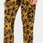 Pretty Little Thing  Women's Pants Straight Leg Sheer Size 8 Black Yellow Photo 0