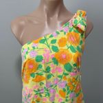 Bay Boutique Antigua One Shoulder Floral Vintage Dress Brunch Tea Party Yellow Size undefined Photo 2