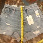 Eunina Short Denim Olivia Distressed Ultra High Rise Mom Short M NWT Photo 6