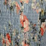 Beulah Floral Strapless Peplum Top with Eyelet details Size Large Photo 6