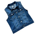 Womens Wax Jeans Classic Stonewash Denim Jean Vest Photo 2