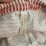 Free People  Cream and Orange Striped Shorts Size 2 Photo 2