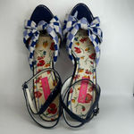 Betsey Johnson Plaid Knotted Patent Leather Platform Heel Photo 2