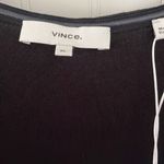 Vince  NWT V-Neck Maxi Midi Wrap Dress‎ Black Stretchy Gathered Waist Classic XL Photo 7