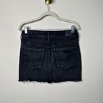 American Eagle  Black Distressed Denim Mini Skirt Women's 4 Photo 1