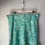 Dress Barn Vintage Y2K Fairycore Abstract Swirl Midi Skirt Green L USA Photo 1